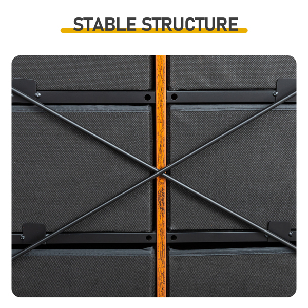 复古木 刨花板+无纺布 贴三胺 134*40*67cm 双排3层6抽 抽屉柜 饰面布抽柜-7