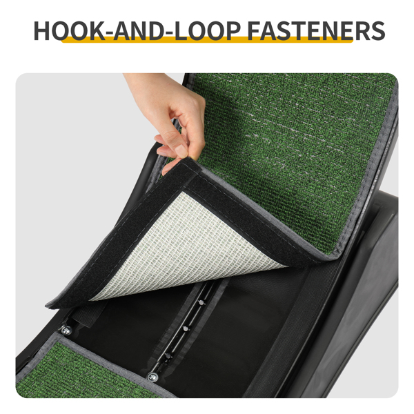 80*34*86CM 黑色 PP 轨道连接片组装 圆形配绿色地毯+1根逗猫棒 15kg 猫跑步机-10