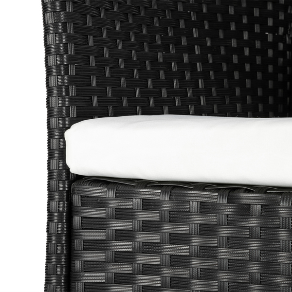 【替换47369505】2pcs单人沙发和1pc双人沙发和1pc茶几 扶手满编 黑色四线藤 座垫真空包装 编藤四件套-18