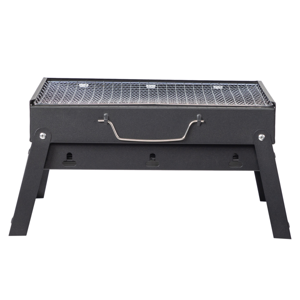 41*27*20cm 手提式 折叠收腿 黑色 烧烤架-3