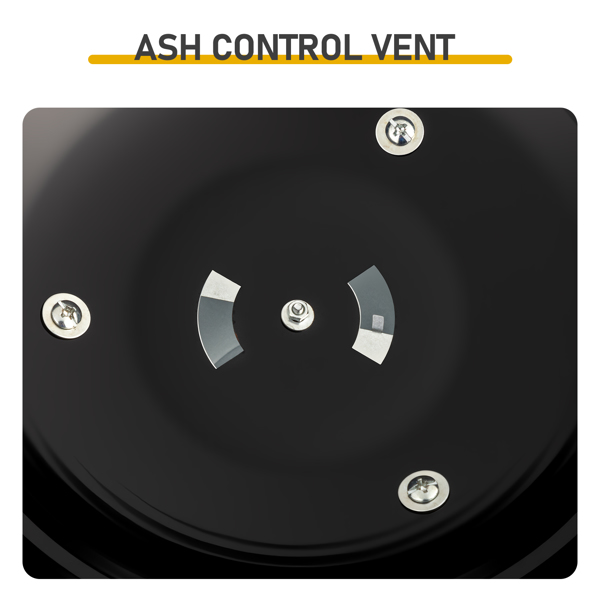 38*38*41CM 黑色 小款烟熏炉 圆盘型 铁制 碳烤炉-7