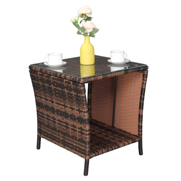 【替换6088352】MSL-小边几（玻璃面）-棕色渐变-26