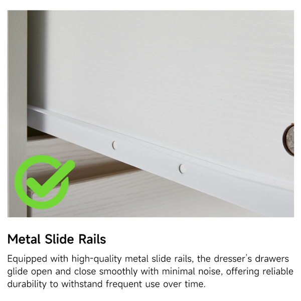 白色  P2刨花板  160*40*80cm 三层九抽 抽屉柜 现代 1pcs-16