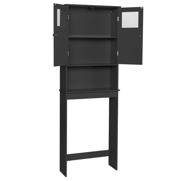 黑色 密度板喷漆 60*22*170cm 双门 马桶柜-2