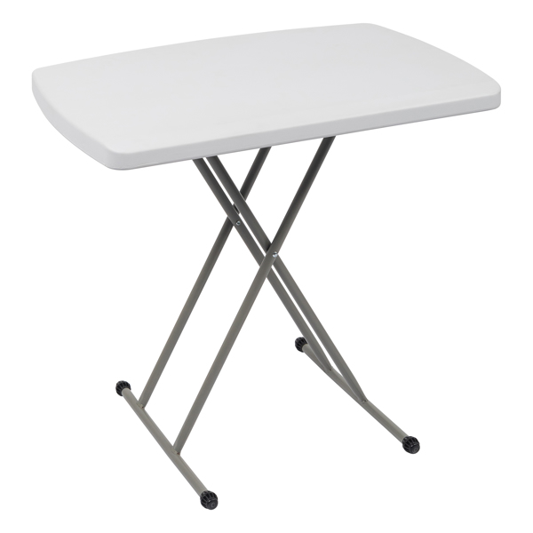 【替换59374361】30*20in 白色 可升降 庭院塑料折叠桌-37