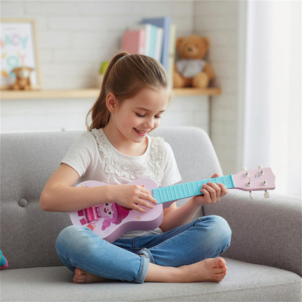 21英寸尼龙弦儿童尤克里里琴，不含双酚A的ABS迷你吉他，适合初学者-6