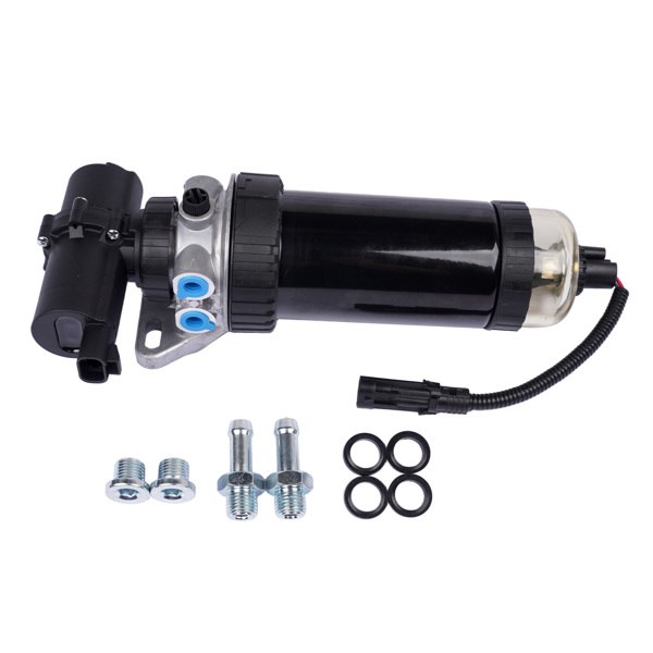 滤清器总成 12V Fuel Filter Pump Assy Replacement for John Deere 210LJ 310J 310TJ 410J RE569926 RE559944 RE530385-4