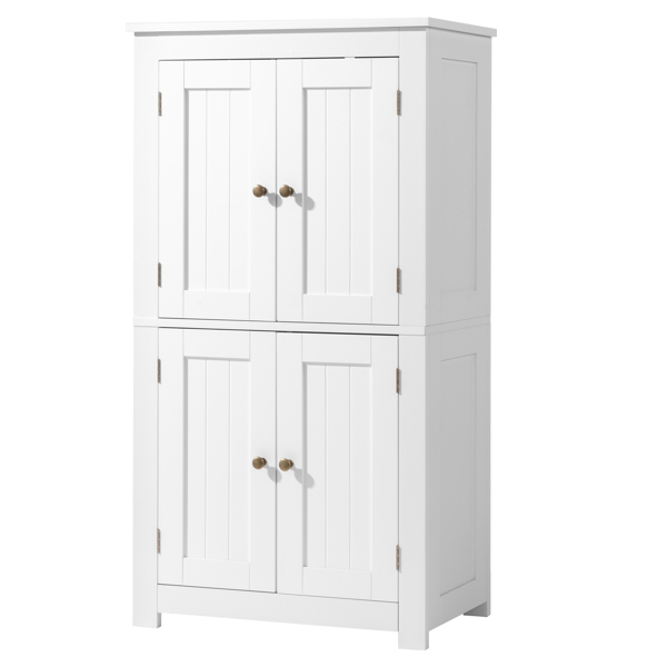 白色  密度板喷漆 竖纹 60*30*110cm 4门 浴室立柜-5