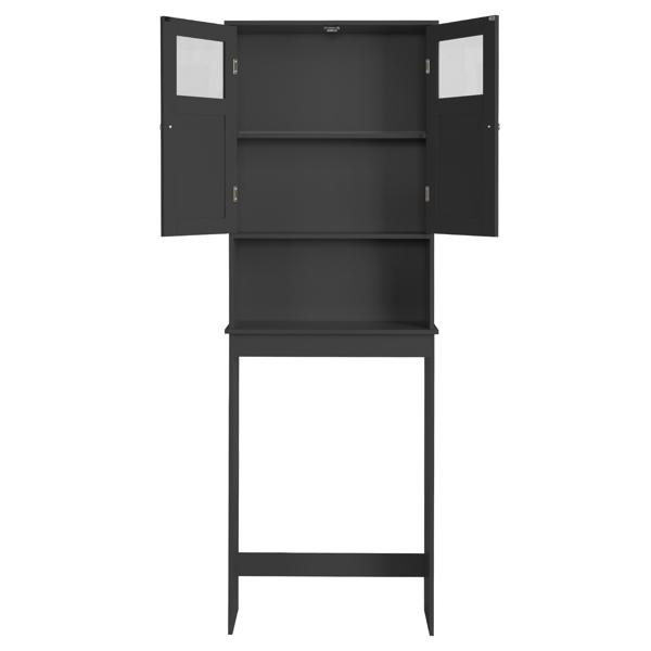 黑色 密度板喷漆 60*22*170cm 双门 马桶柜-3