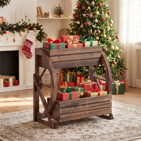 双层立式花园床，烧光半轮婚礼装饰花盆-2