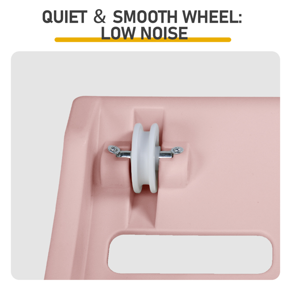 80*34*86CM 粉色 PP 轨道连接片组装 圆形配绿色地毯+1根逗猫棒 15kg 猫跑步机-11