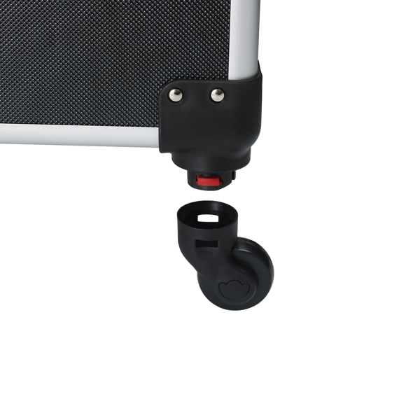 【SM】四合一铝合金拉杆化妆箱纹绣箱 黑色-28