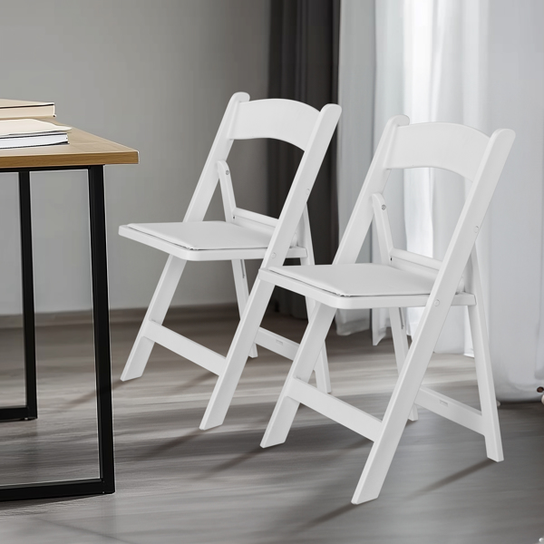 【替换15868578】4pcs 全塑带垫子 白色 庭院全塑折叠椅-4