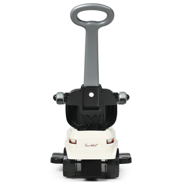 3合1儿童乘坐推车12-36个月可拆卸把手防滚翻板喇叭音乐白色-4