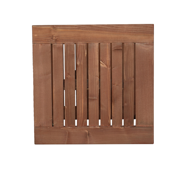 【替换18170746】18in 双层 方形 深棕色 庭院木边桌 杉木-10