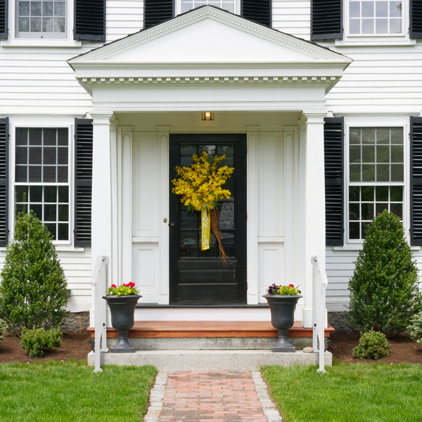 【替换14480547】哑光白色 1阶  镀锌铁 庭院楼梯扶手-6