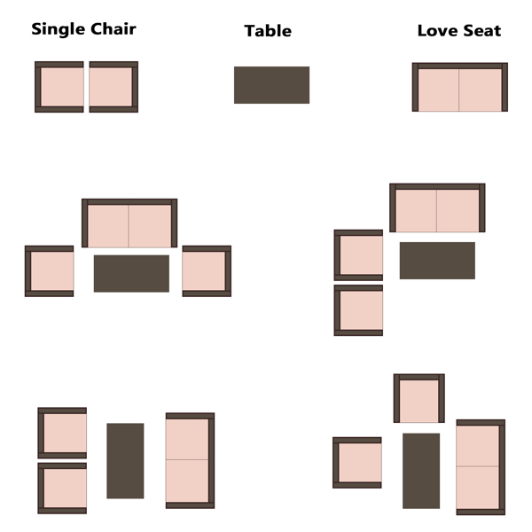 【替换47369505】2pcs单人沙发和1pc双人沙发和1pc茶几 扶手满编 黑色四线藤 座垫真空包装 编藤四件套-24