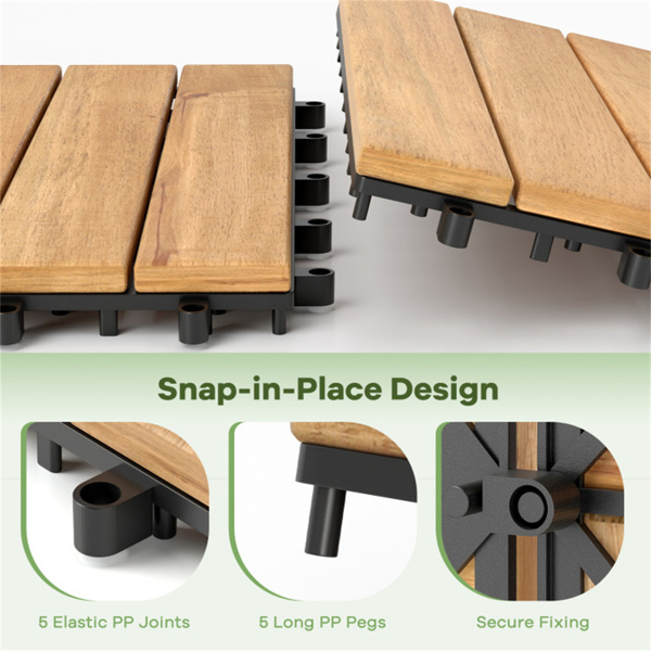 30包相思木联锁甲板瓷砖12“x12”自然庭院花园游泳池快速排水-4