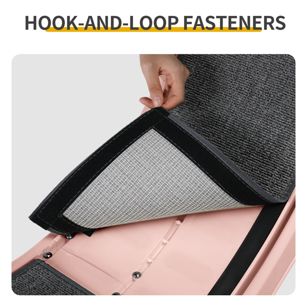 80*34*86CM 粉色 PP 轨道连接片组装 圆形配绿色地毯+1根逗猫棒 15kg 猫跑步机-9