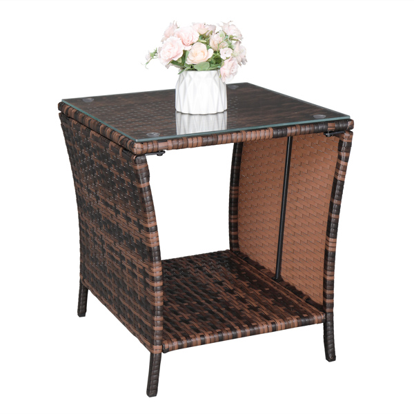 【替换6088352】MSL-小边几（玻璃面）-棕色渐变-27