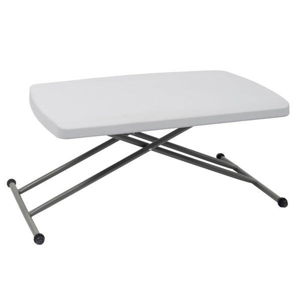 【替换59374361】30*20in 白色 可升降 庭院塑料折叠桌-38