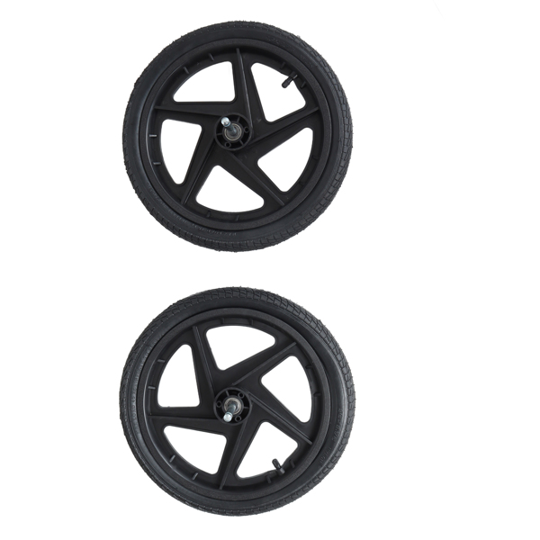 二合一自行车货运拖车/手推车，带可拆卸货箱和防水罩，黑色，带牵引杆和可拆卸把手的手推车/婴儿车，黑色--不支持self-pick up且不支持指定仓库发货-8