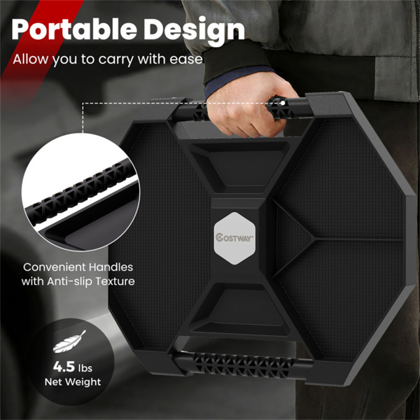 滚动工具爬行器PP PVC储物盒，带360°旋转脚轮，30LBS容量-6