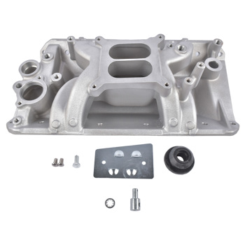 进气歧管 Aluminum Dual Plane 4 Barrel Intake Manifold Replacement for Jeep Cherokee Wagoneer CJ5 CJ6 CJ7 J10 J20 J-2500 AMC AMX V8 GAS 1970-1991