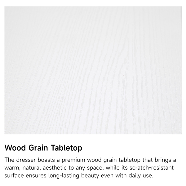 白色  P2刨花板  160*40*80cm 三层九抽 抽屉柜 现代 1pcs-13