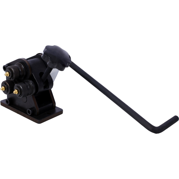 3英寸环形滚弯机，手动环形滚弯机，适用于直径达1/4英寸的圆钢和1英寸 x 3/16英寸的扁钢，淬火钢材质，便携式手摇环形滚弯机，13-1/2英寸长手柄--不支持self-pick up且不支持指定仓库发货-3