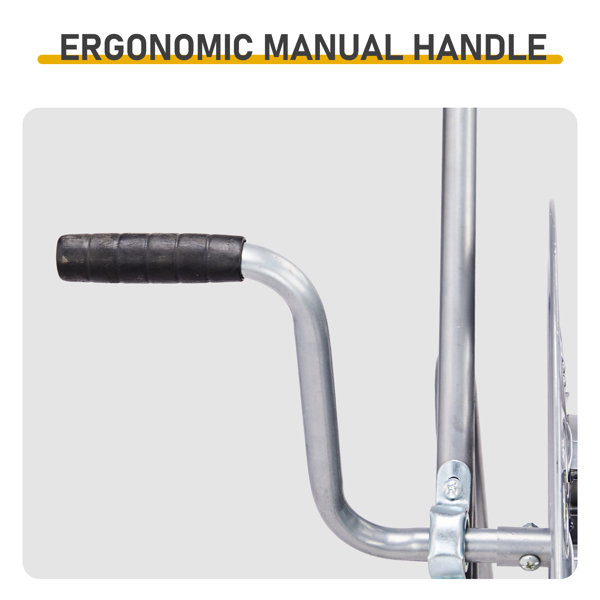 200FT水管车 66.5*75*83CM 银色 PVC实心轮 复古花纹 水管车-5