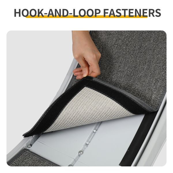 80*34*86CM 灰色 PP 轨道连接片组装 圆形配灰色地毯+1根逗猫棒 15kg 猫跑步机-8