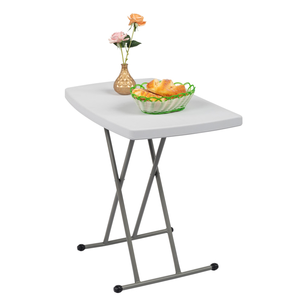 【替换59374361】30*20in 白色 可升降 庭院塑料折叠桌-41