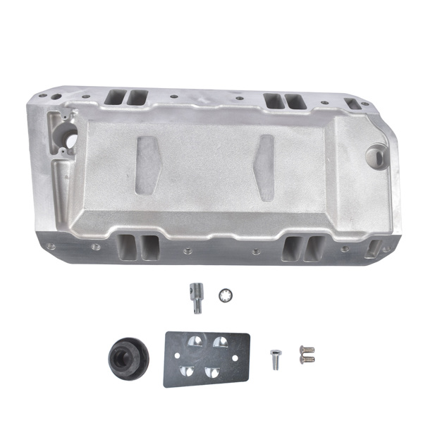进气歧管 Aluminum Dual Plane 4 Barrel Intake Manifold Replacement for Jeep Cherokee Wagoneer CJ5 CJ6 CJ7 J10 J20 J-2500 AMC AMX V8 GAS 1970-1991-6