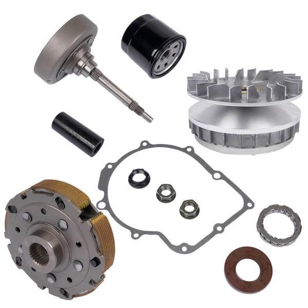 湿式离合器套件 Wet Clutch Shoe Kit Drum Housing Primary Sheave Replacement for Hisun Bennche Excalibur UTV 91103-F39-0000-6