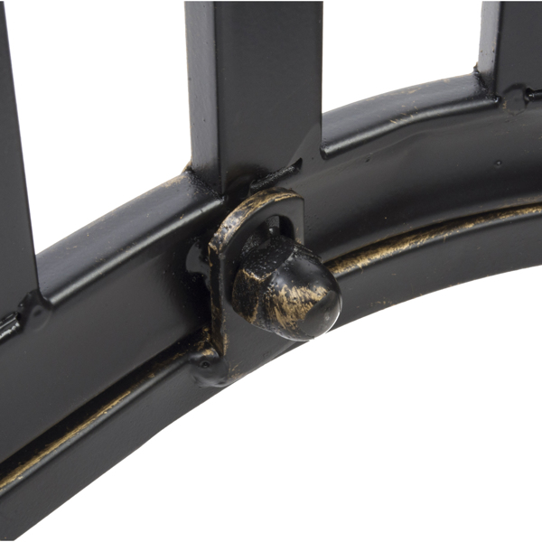 【替换66934556】22.5in 靠背箭头造型 黑色刷金 铁摇椅-12