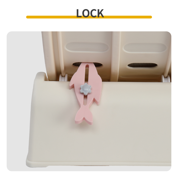 80*34*86CM 米白色 PP 轨道连接片组装 圆形配灰色地毯+1根逗猫棒 15kg 猫跑步机-6