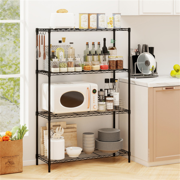 4层重型金属线架，总容量1000LBS，每架250LBS，黑色-2