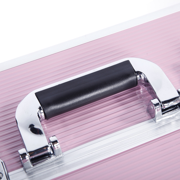 【SM】四合一铝合金拉杆化妆箱纹绣箱 粉色-10