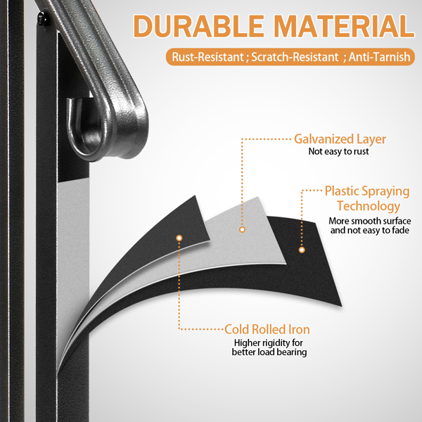 【替换74115089】哑光黑色   1阶 单排单宝塔装饰 庭院楼梯扶手-2
