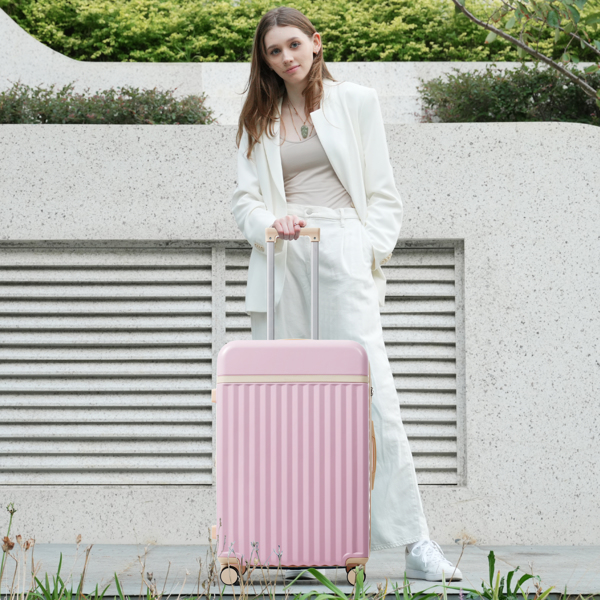 前开式三件套行李箱，硬壳登机箱带USB接口，可扩展行李箱，配有手提包、万向轮和TSA密码锁--不支持self-pick up且不支持指定仓库发货-2