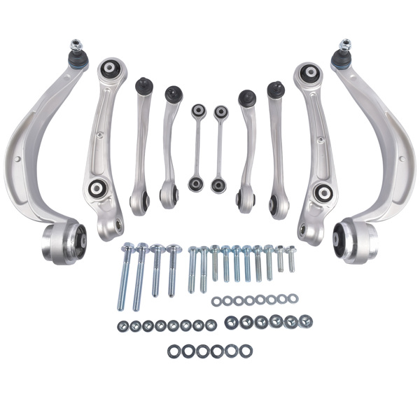 控制臂套组 10PCS Front Control Arm Kit Replacement for Audi A4 A5 S4 S5 RS5 2.0L L4 2011-2016 8K0407693S 8K0407505A RC-2025-1