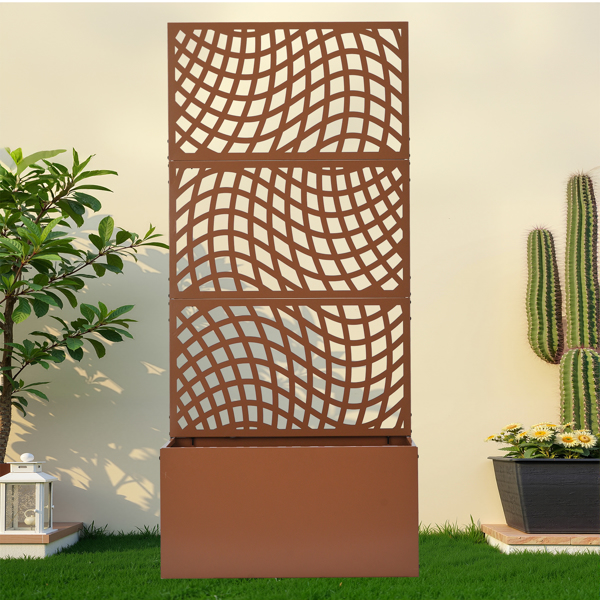 80*40*180cm 3层S型网格拆装款 带种植框  棕色 铁种植-10