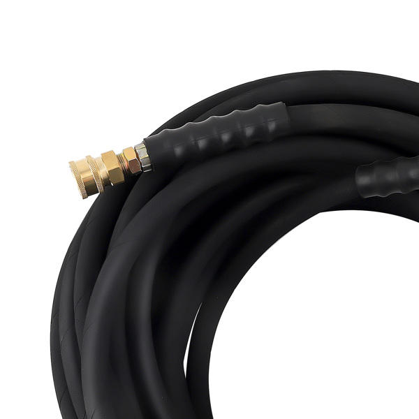 Non-Marking 2-Braid R2  HighTem Water Pressure Washer Hose 3/8" x 100ft 6000psi-2