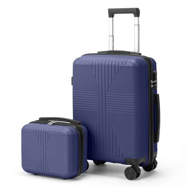 非TSA海关锁二合一 PP拉杆箱 12in 20in PP 藏青色-13