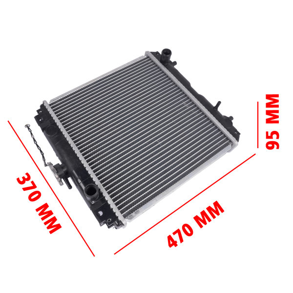 散热器 Radiator K2110-85010 K211085010 Replacement for Kubota G2160 G2160AU G2160-DS GR2100 GR2110 GR2120 GR2120-2 GR2120B GR2120B-2 ZD18 ZD18F ZD21 ZD21F ZD221-11