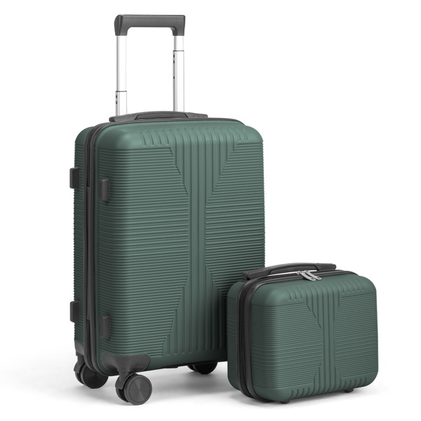 非TSA海关锁二合一 PP拉杆箱 12in 20in PP 墨绿色-23