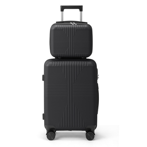 非TSA海关锁二合一 PP拉杆箱 12in 20in PP 黑色-14