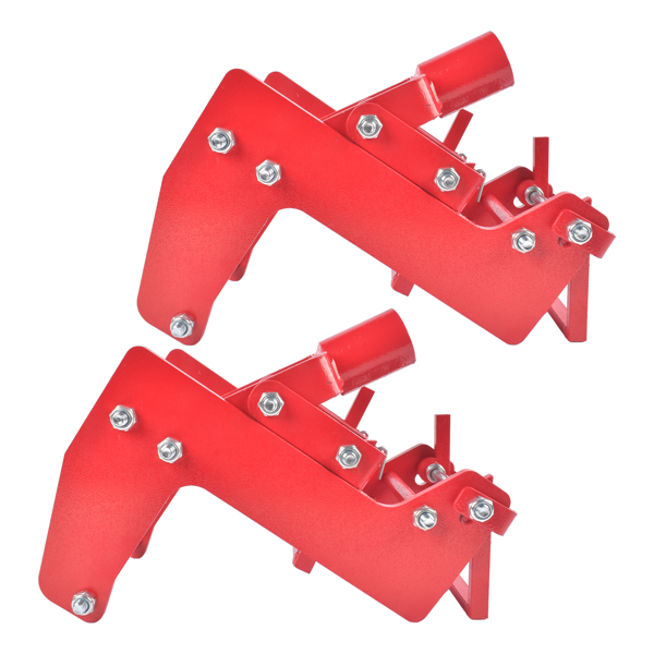 木墙千斤顶 2Pack Cast Iron Wall Jack, 1000 lbs Capacity, Portable Wall Jacks Replacement for Framing Lifting Wall Beams Use with 1.5'' x 3.5'' Fir Poles Or 1'' Od Steel Pipe,Red-1