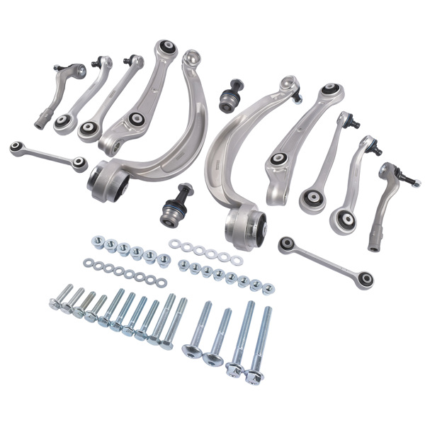 控制臂套组 14Pack Front Control Arm Kit Replacement for Audi A4 A5 S4 S5 RS5 2.0L L4 2011-2016 8K0407693S 8K0407694S 8K0407151B RC-2025-6